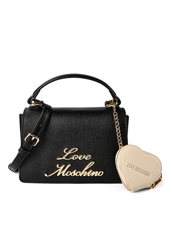 Love Moschino Heart Charm Kabelka Kůže 21 cm