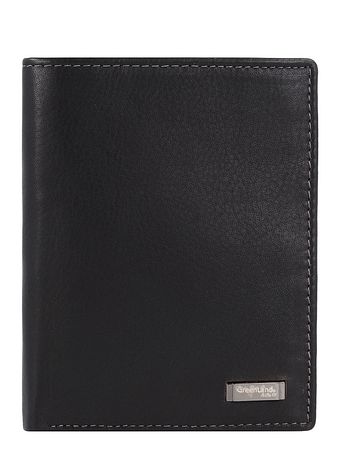 Greenland Nature Sort nappa-pung i RFID-læder 9,5 cm