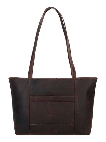 Jack Kinsky Baltimore 18 skuldertaske i læder 34 cm