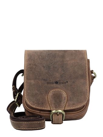 Greenburry Vintage skuldertaske i læder 16 cm