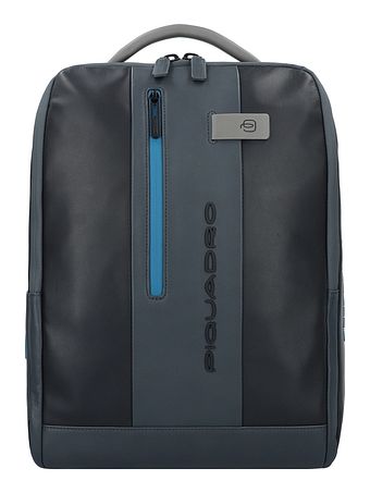 Piquadro Urban-rygsæk i læder med 41 cm rum til bærbar computer