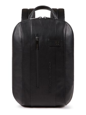 Piquadro Urban-rygsæk i læder 39 cm med rum til bærbar computer