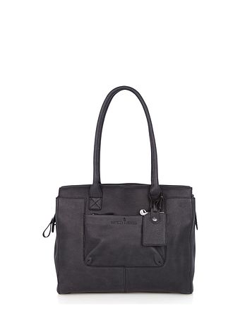 Castelijn & Beerens Carisma skuldertaske RFID-læder 38 cm rum til bærbar computer