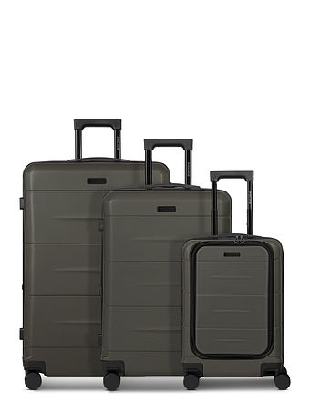 Police London 4 hjul Kuffert 3-delt med strækfold