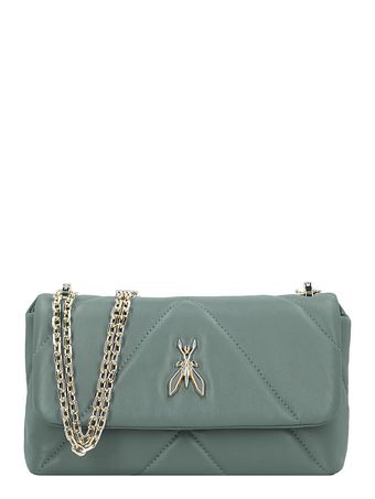 Patrizia Pepe Fly Polstret skuldertaske i læder 25 cm