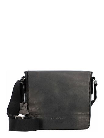 Greenburry Pure Black Skuldertaske Læder 20 cm