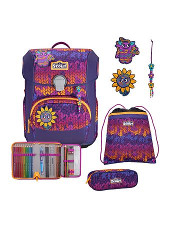 Scout Neo Exklusiv Superflash Skoleransel-sæt 4-delt