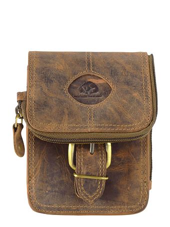 Greenburry Vintage bæltetaske i læder 14,5 cm