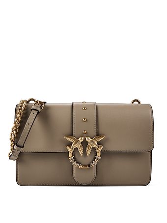 PINKO Love One Bolsa de hombro Piel natural 26 cm PINKO Love One Bolsa de hombro Piel natural 26 cm