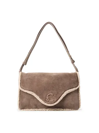 Coccinelle C-Me Bolsa de hombro Piel natural 33 cm Coccinelle C-Me Bolsa de hombro Piel natural 33 cm