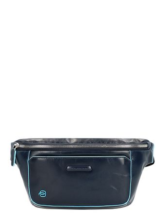 Piquadro Blå firkantet bæltetaske i læder 29 cm Piquadro Blå firkantet bæltetaske i læder 29 cm