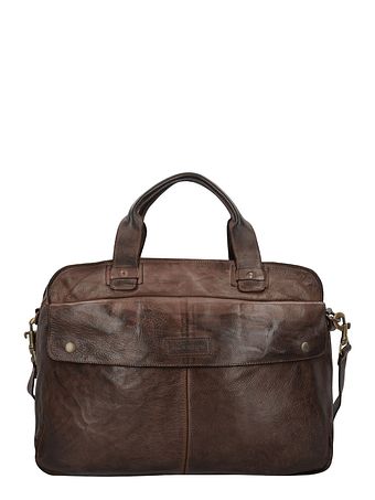 Harold's Sadelmappe i læder 41 cm med rum til bærbar computer