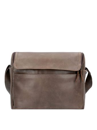 Harold's Kožená aktovka 2v1 s přihrádkou na notebook 36 cm