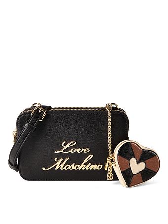 Love Moschino Heart Charm Taška přes rameno Kůže 20 cm