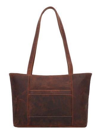 Jack Kinsky Baltimore 18 skuldertaske i læder 34 cm