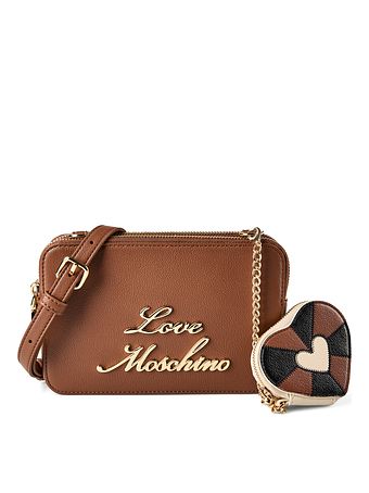 Love Moschino Heart Charm Taška přes rameno Kůže 20 cm