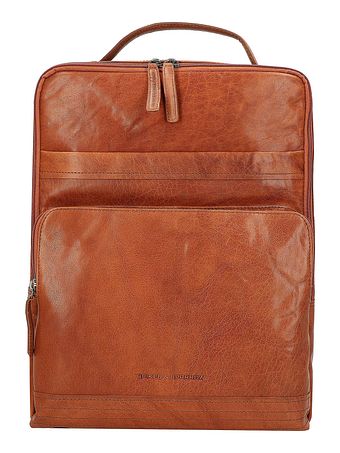 Spikes & Sparrow Bronco-rygsæk i læder med 40 cm rum til bærbar computer