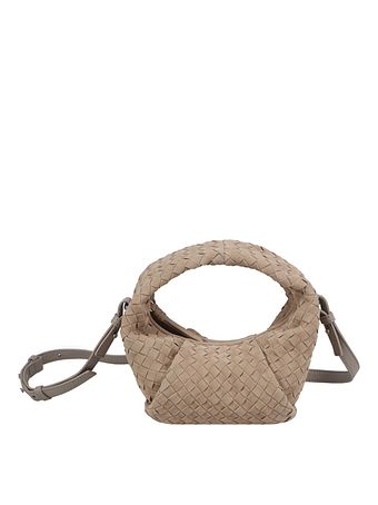 LES VISIONNAIRES Greta mini weave Borsetta Vera Pelle 20 cm LES VISIONNAIRES Greta mini weave Borsetta Vera Pelle 20 cm