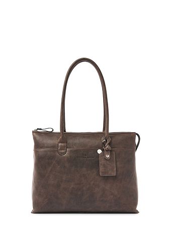 Castelijn & Beerens Carisma skuldertaske RFID-læder 40 cm laptoprum