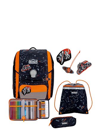 Scout Genius Skoleransel-sæt 4-delt Scout Genius Skoleransel-sæt 4-delt