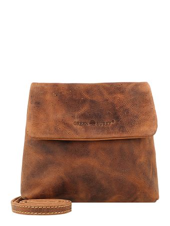 Greenburry Vintage skuldertaske i læder 25 cm
