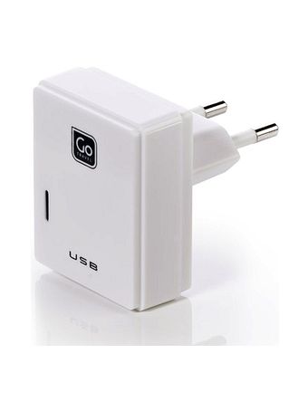 Go Travel Dobbelt USB-oplader til micro USB + Apple-enheder UK Go Travel Dobbelt USB-oplader til micro USB + Apple-enheder UK