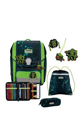 Scout Genius Skoleransel-sæt 4-delt