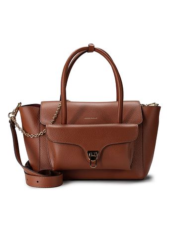 Coccinelle Double Beat Bolsa de hombro Piel natural 31 cm