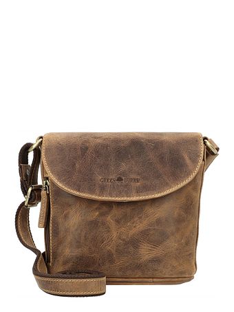 Greenburry Vintage skuldertaske i læder 20 cm