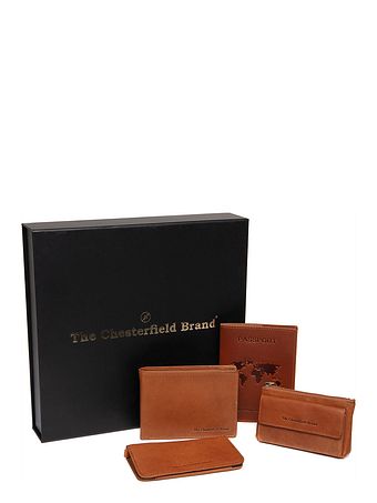 The Chesterfield Brand Pung gavesæt 4-delt læder 12 cm