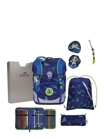 DerDieDas ErgoFlex Tiny LED Skoleransel-sæt