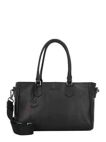 Greenburry Pure Black Håndtaske Læder 33 cm