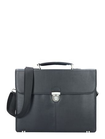 Esquire Oxford-mappe i læder med 40 cm rum til bærbar computer