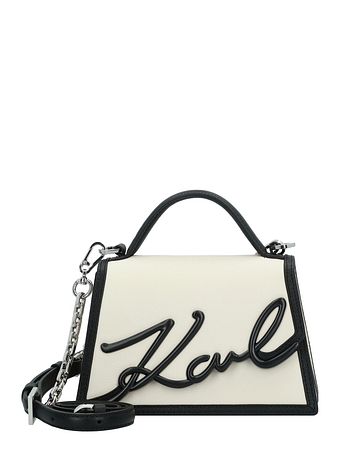 Karl Lagerfeld Signature 2.0 Håndtaske Læder 21 cm