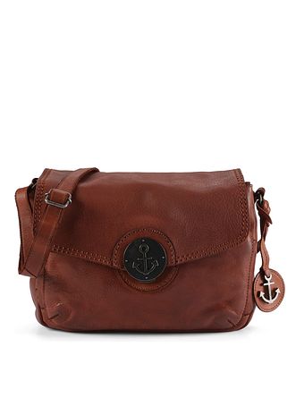Harbour 2nd Anchor Love Mensajero Piel natural 27 cm