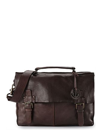 Harbour 2nd Cool Casual Dokumenttaske Messenger Læder 36 cm Laptoprum