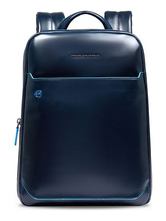 Piquadro Blue Square Daypack RFID-beskyttelse Læder 37 cm Laptoprum