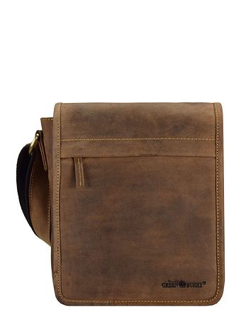 Greenburry Vintage skuldertaske i læder 23 cm