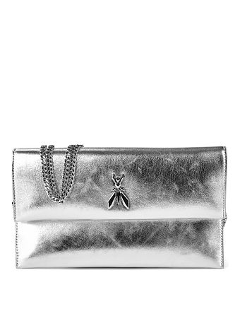 Patrizia Pepe Fly Spojková taška Kůže 27 cm