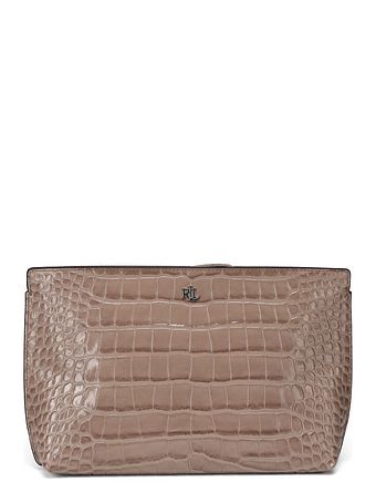 Lauren Ralph Lauren Top Clutch taske Læder 28 cm