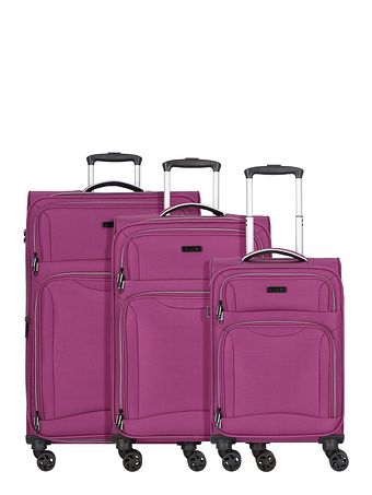 d & n Travel Line 9204 4 hjul Kuffert 3-delt med strækfold