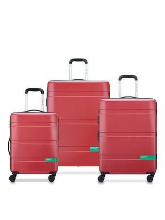 Delsey Paris x United Colors of Benetton Now Hardside 4-hjuls kuffertsæt 3 stk. med stretchfoldning