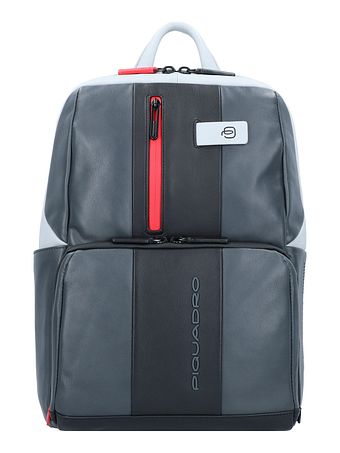 Piquadro Urban-rygsæk i læder 39 cm med rum til bærbar computer