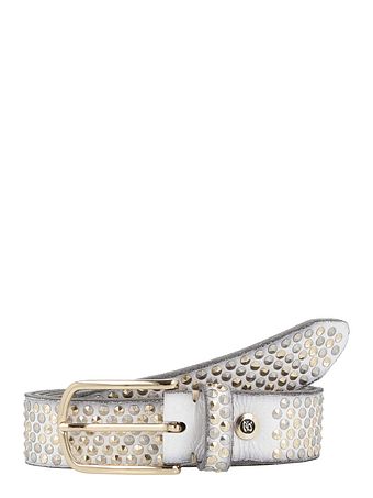 b.belt Bælte i læder med nitter