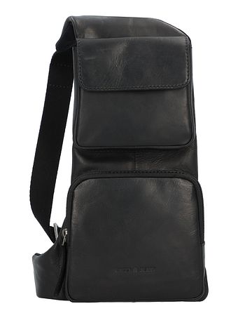 Greenburry Pure Black Skuldertaske Læder 16 cm Greenburry Pure Black Skuldertaske Læder 16 cm