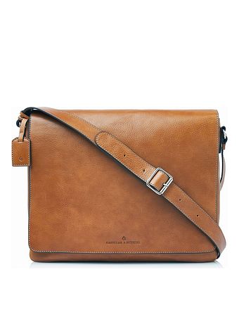 Castelijn & Beerens Mark Aktovka Messenger RFID ochrana Kůže 39 cm Kapsa na notebook