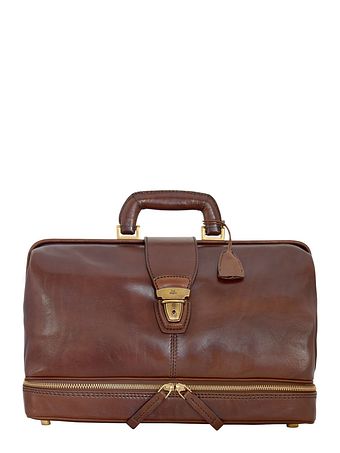 The Bridge Story Uomo lægetaske i læder med bøjle 36 cm