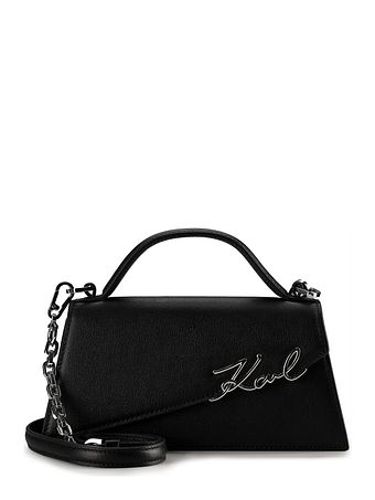 Karl Lagerfeld Signature Håndtaske Læder 24 cm Karl Lagerfeld Signature Håndtaske Læder 24 cm
