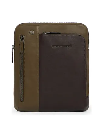 Piquadro Black Square Bolsa de hombro Piel natural 23 cm
