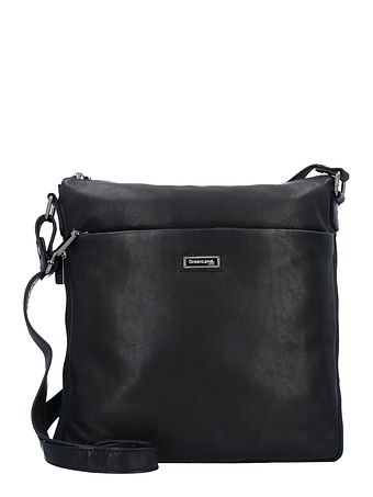 Greenland Nature Black Nappa Skuldertaske Læder 29 cm Greenland Nature Black Nappa Skuldertaske Læder 29 cm